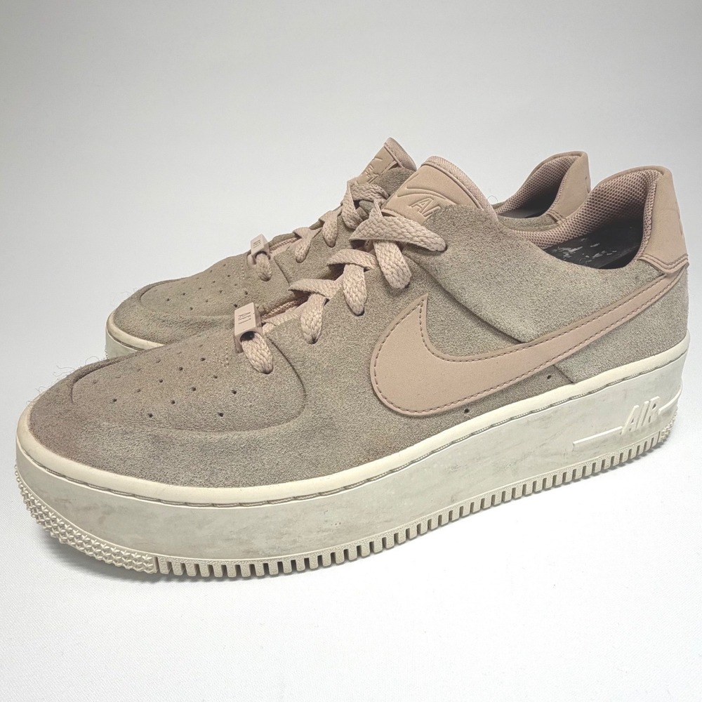 Nike Air Force 1 Low Suede‎ Taupe Beige Women's 9.5 AR5339-207